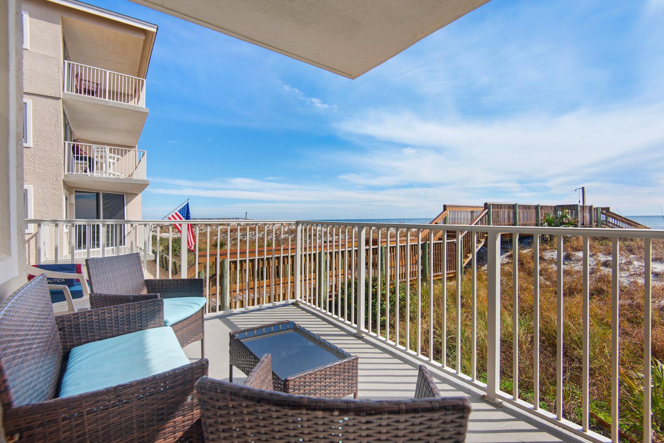 Starboard Village 411 balcony