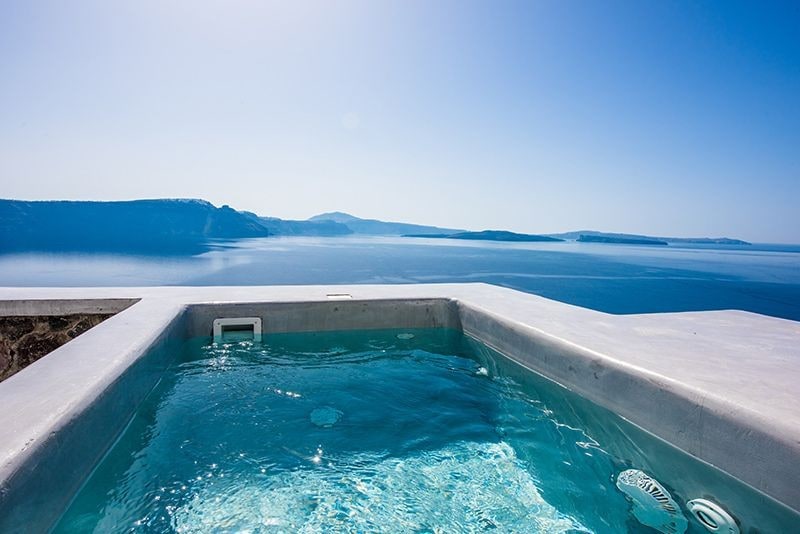 Property Image 1 - Santorini Grand Cave Villa with Outdoor Hot Tub