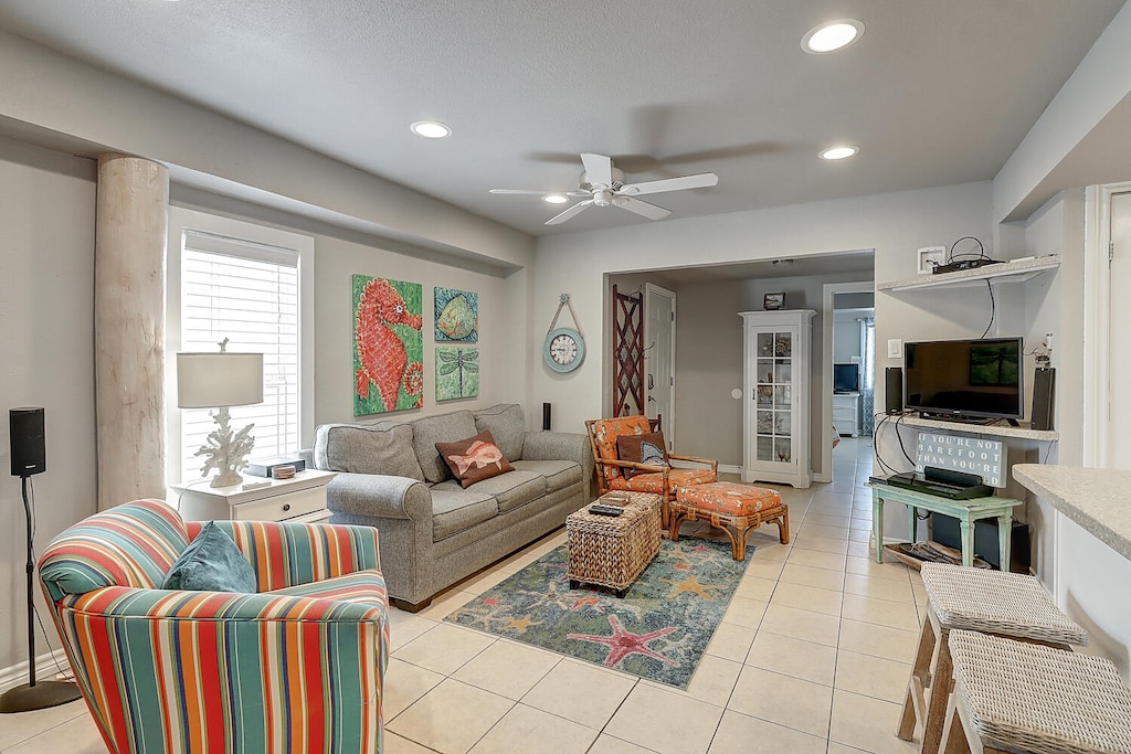 1st Floor Living area. Spacious and cozy living room perfect for relaxation