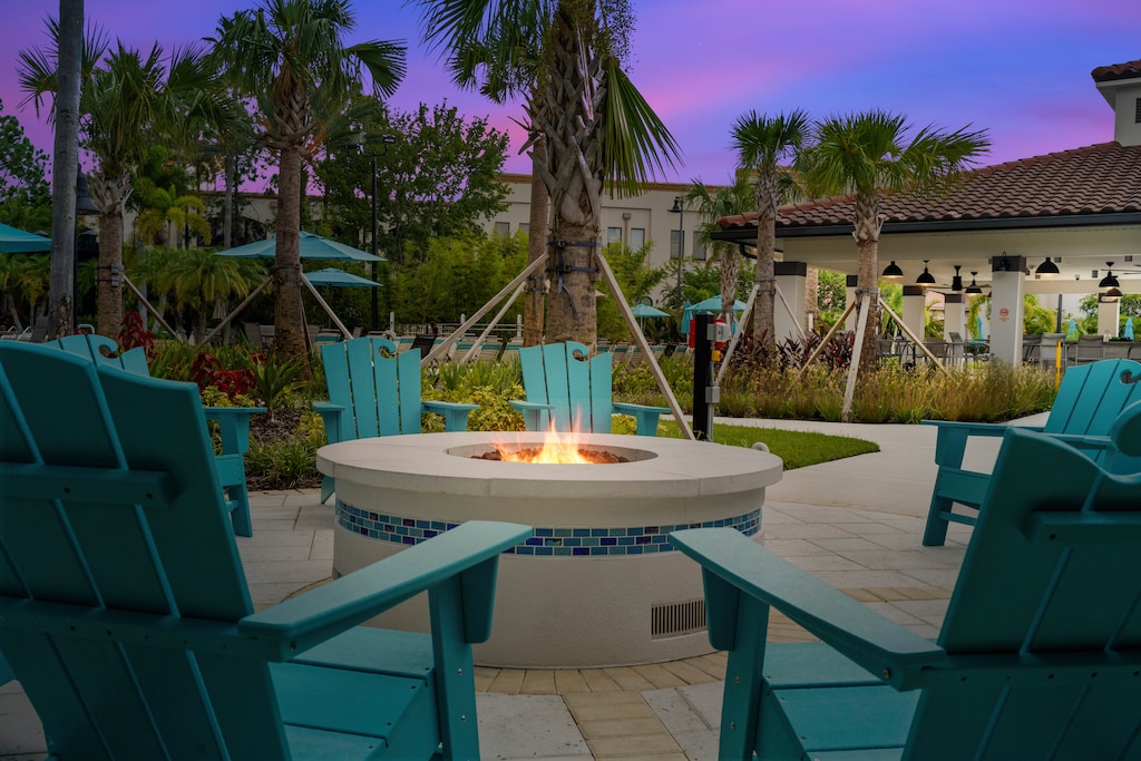 Vista Cay Isles resort fire pit