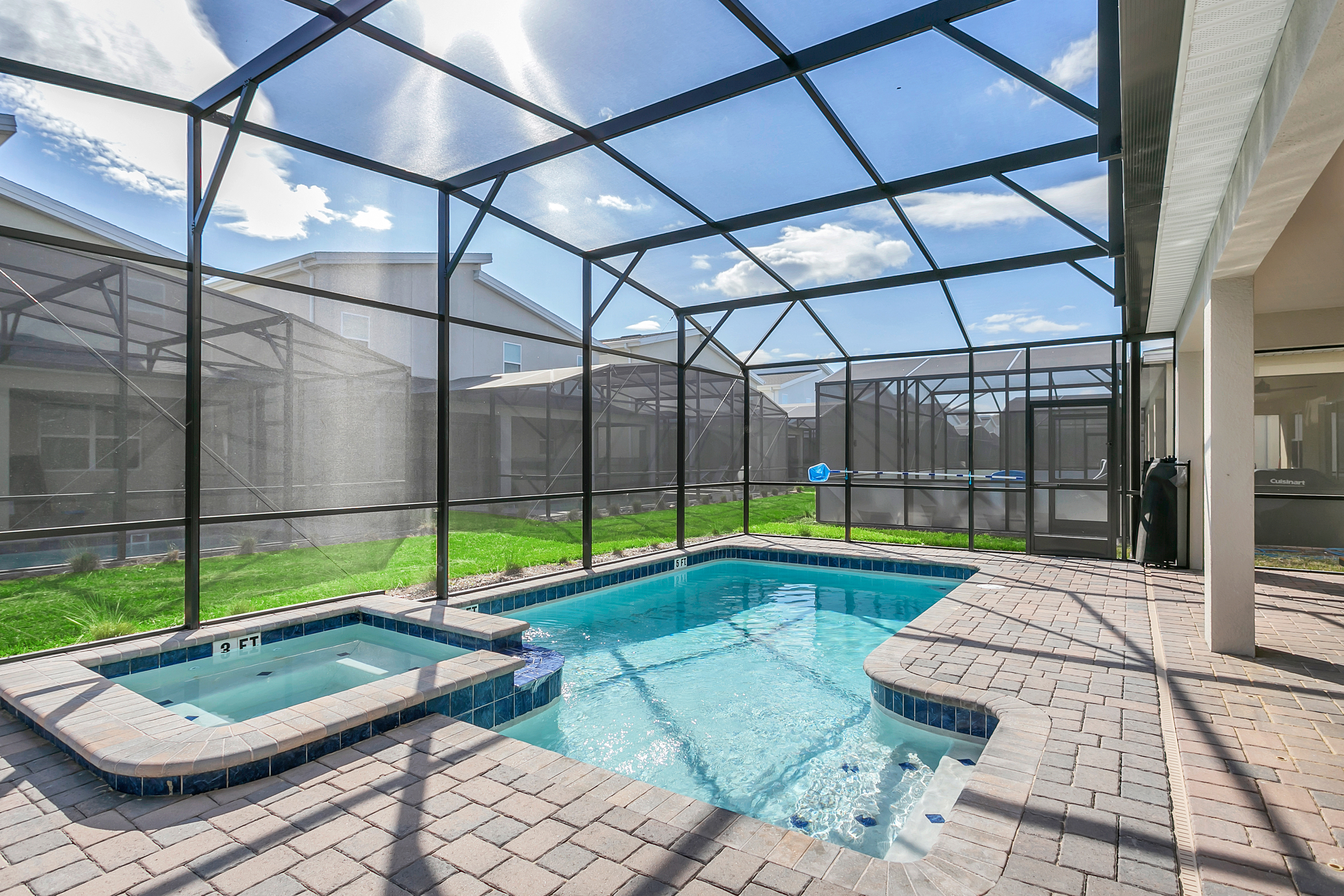 Stunning private pool of the home in Kissimmee Florida - Immerse yourself in the cool elegance of pool - Unwind with a dip in chic and stylish pool area - Experience ultimate relaxation in poolside paradise