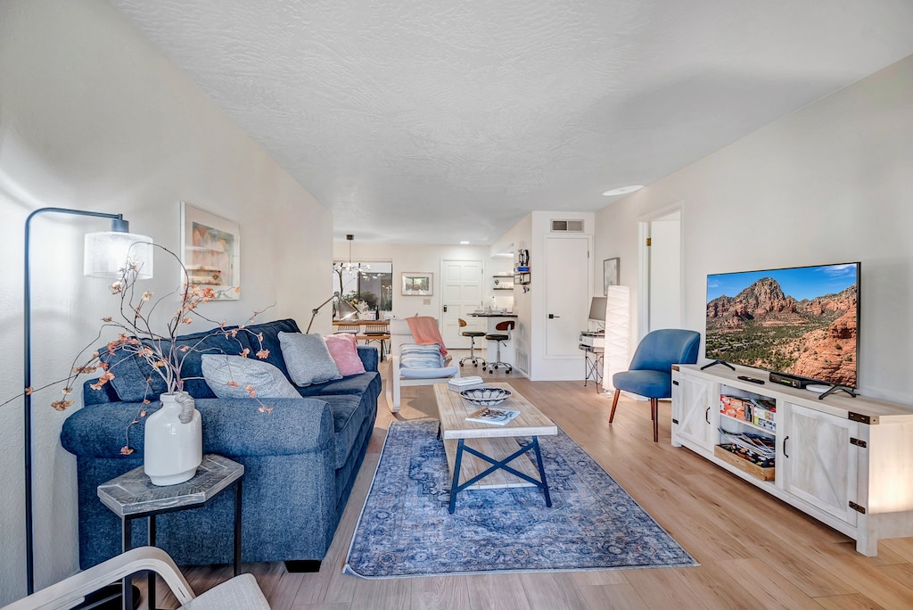 Comfortable Living Room with a Smart TV