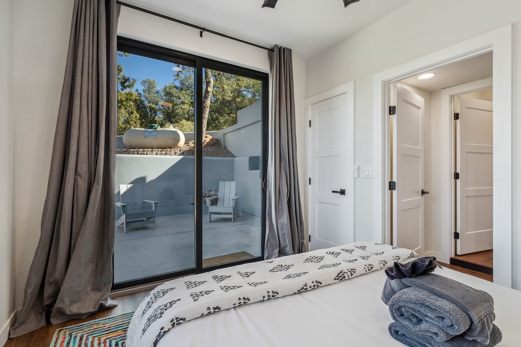 Room has direct access to private patio via the sliding glass door.