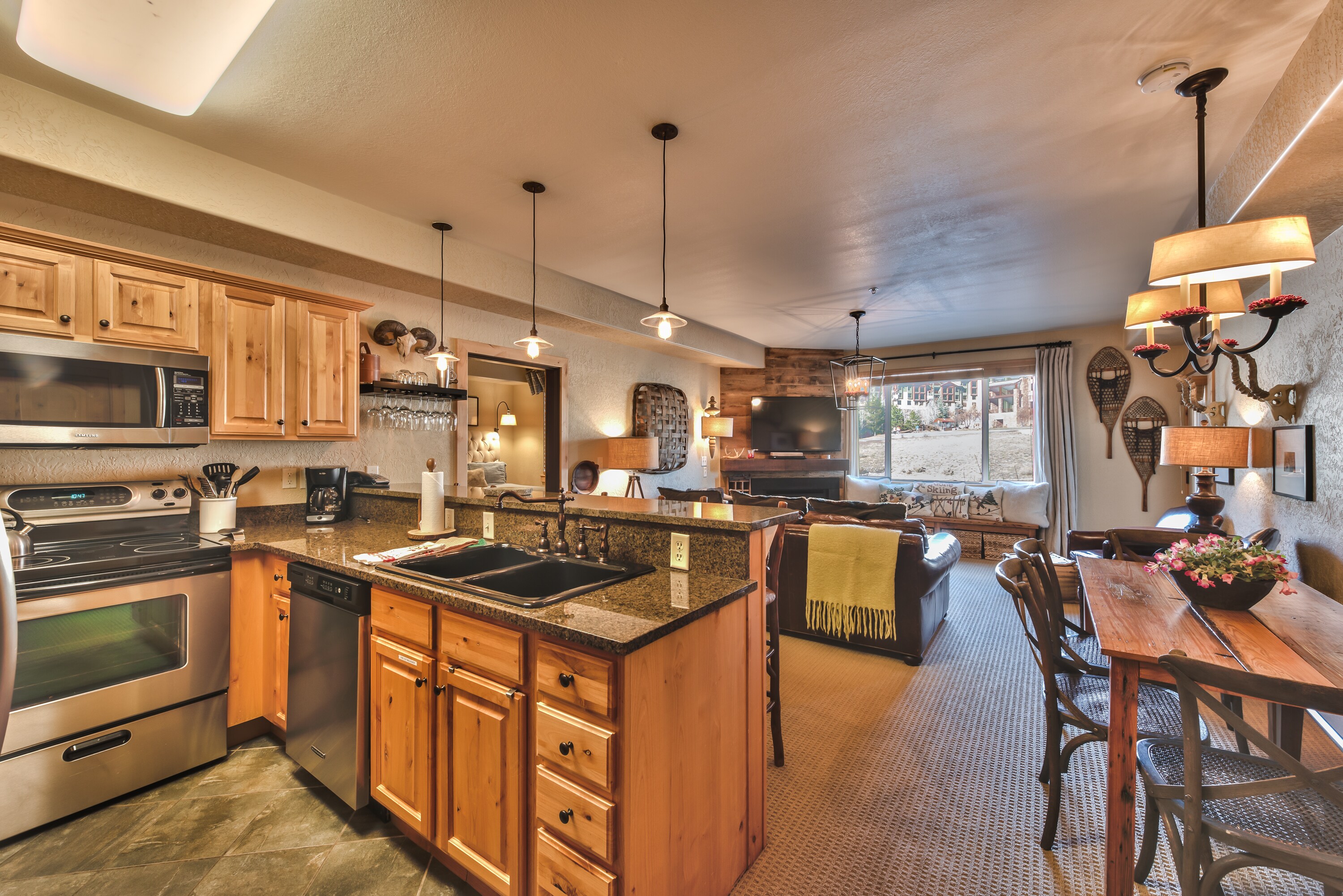 Cozy Gathering Space - Kitchen, Dining Area and Living Room