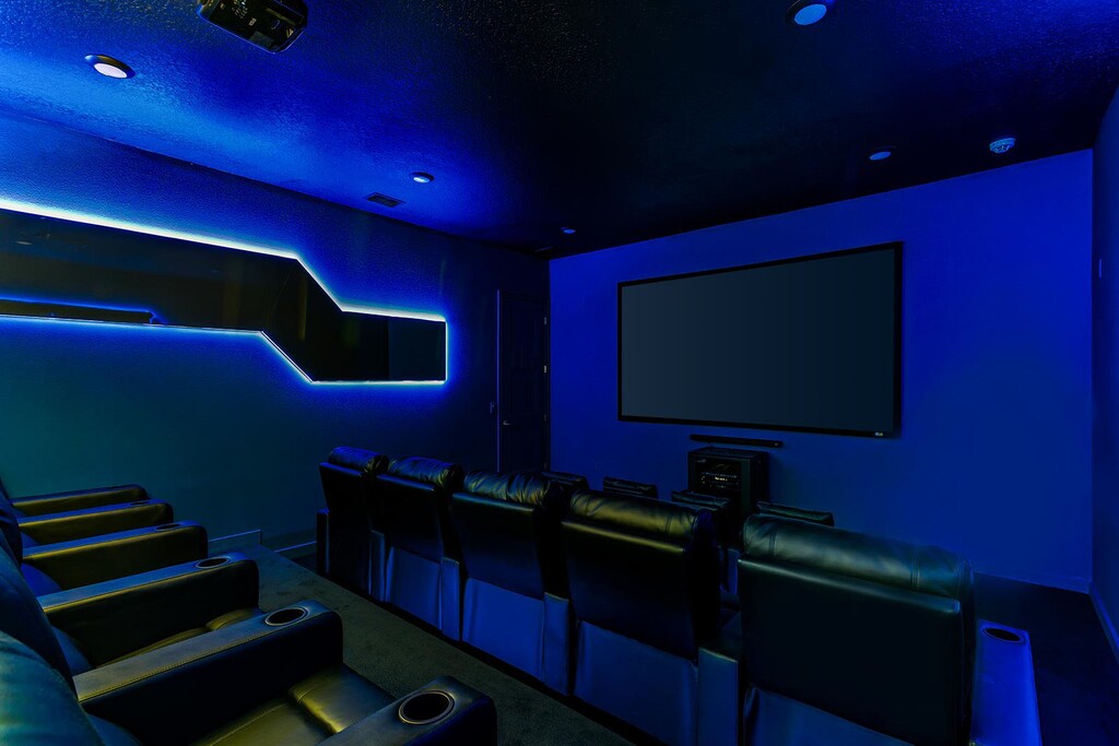 Private Theater w/ Recliners for Adults & Children