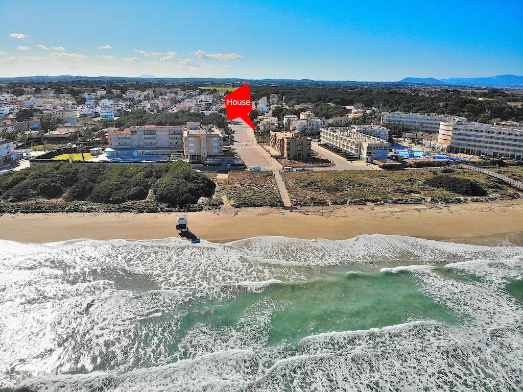 View of the house from the sea