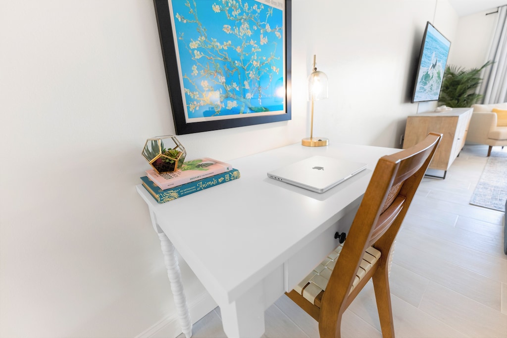 Remote work desk space