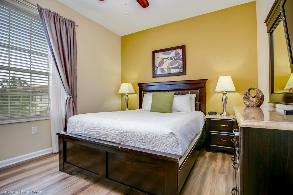 Step into the tranquility of this bedroom , where comfort meets style, offering a cozy retreat for a restful night's sleep in the heart of luxury.