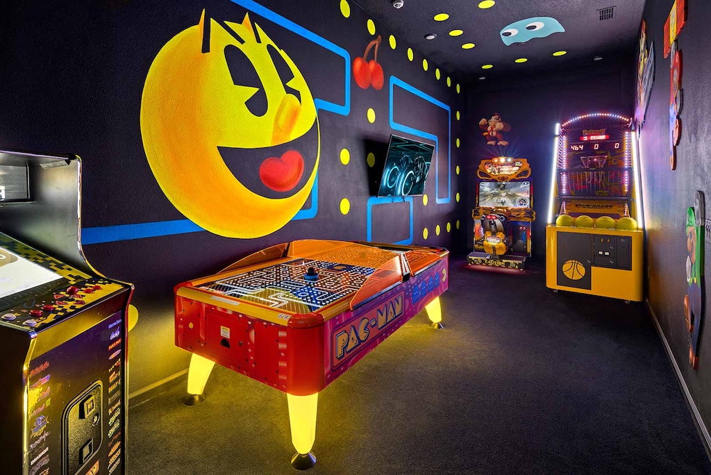 Arcade w/ Air Hockey Table + More