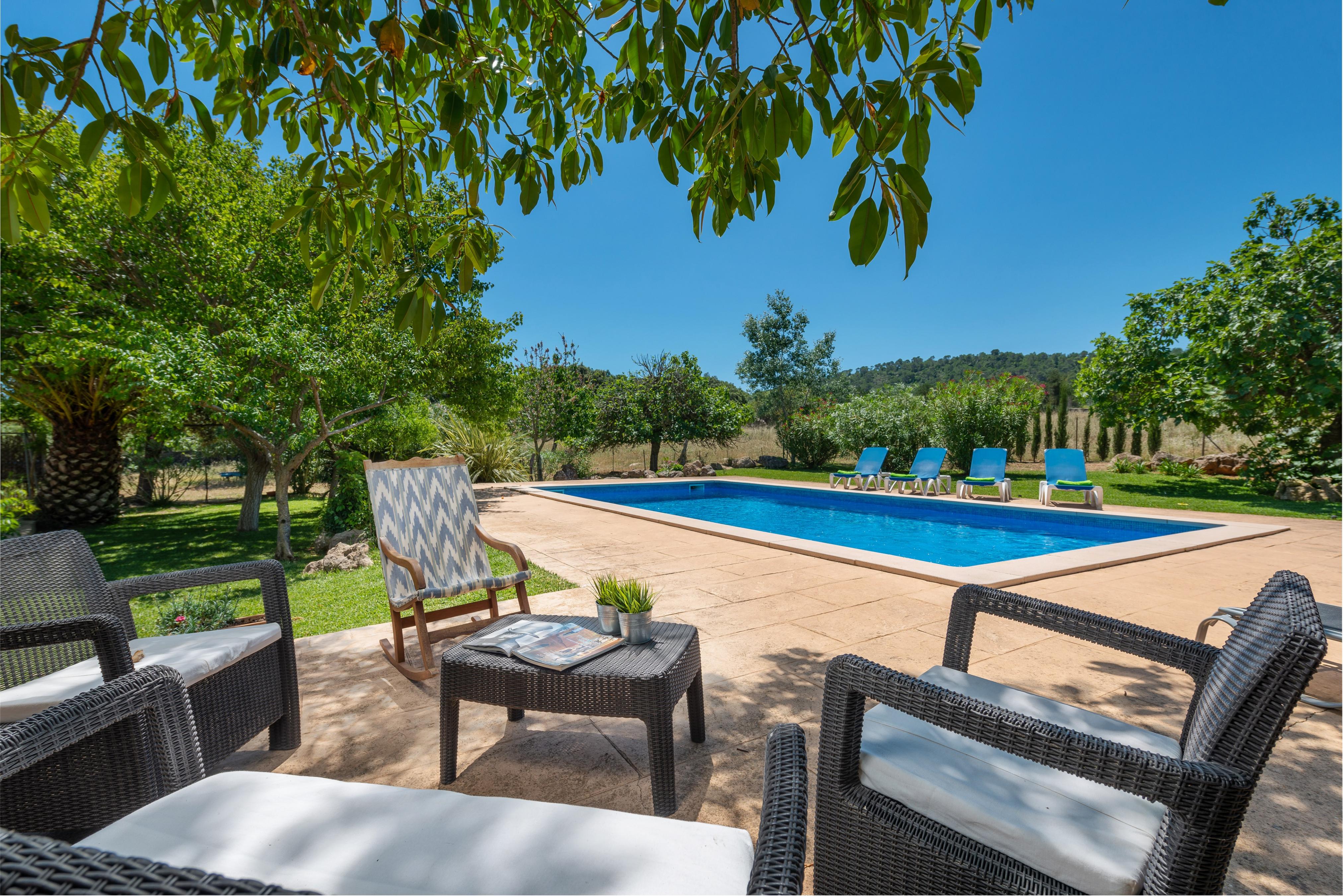 Property Image 2 - CAN SUA - Beautiful rustic finca with private pool, located a few km from the beach Free WiFi