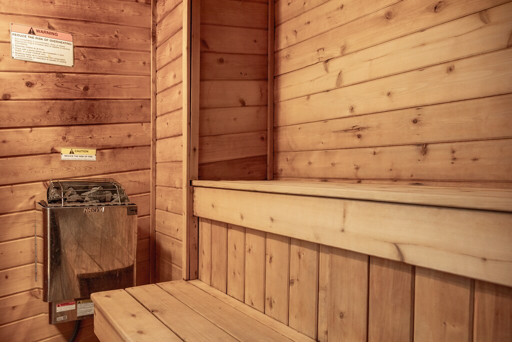 Unwind in the clubhouse sauna where warm cedar surrounds you and gentle heat melts away stress.