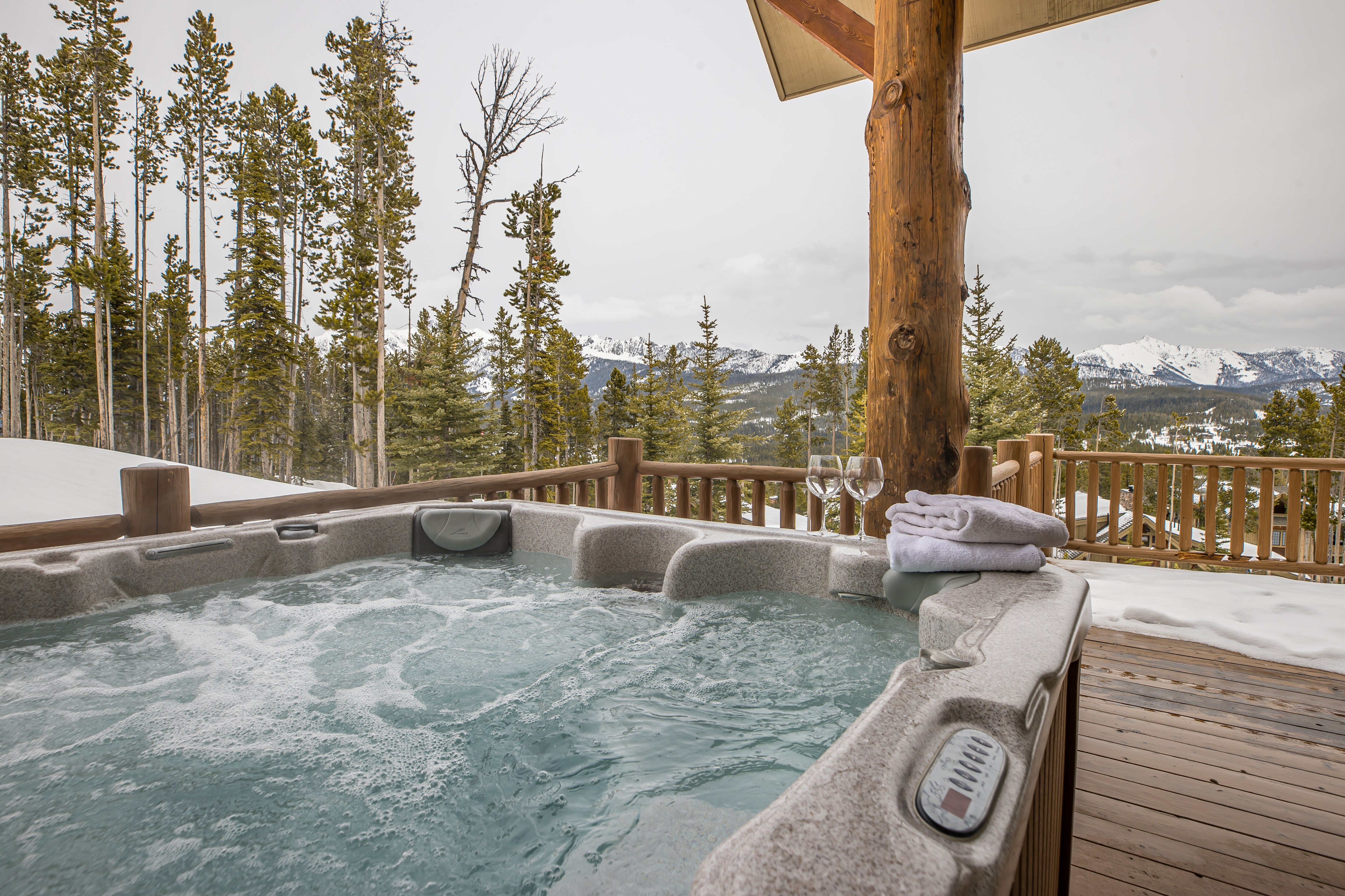 Stunning views from the private hot tub | Main Level