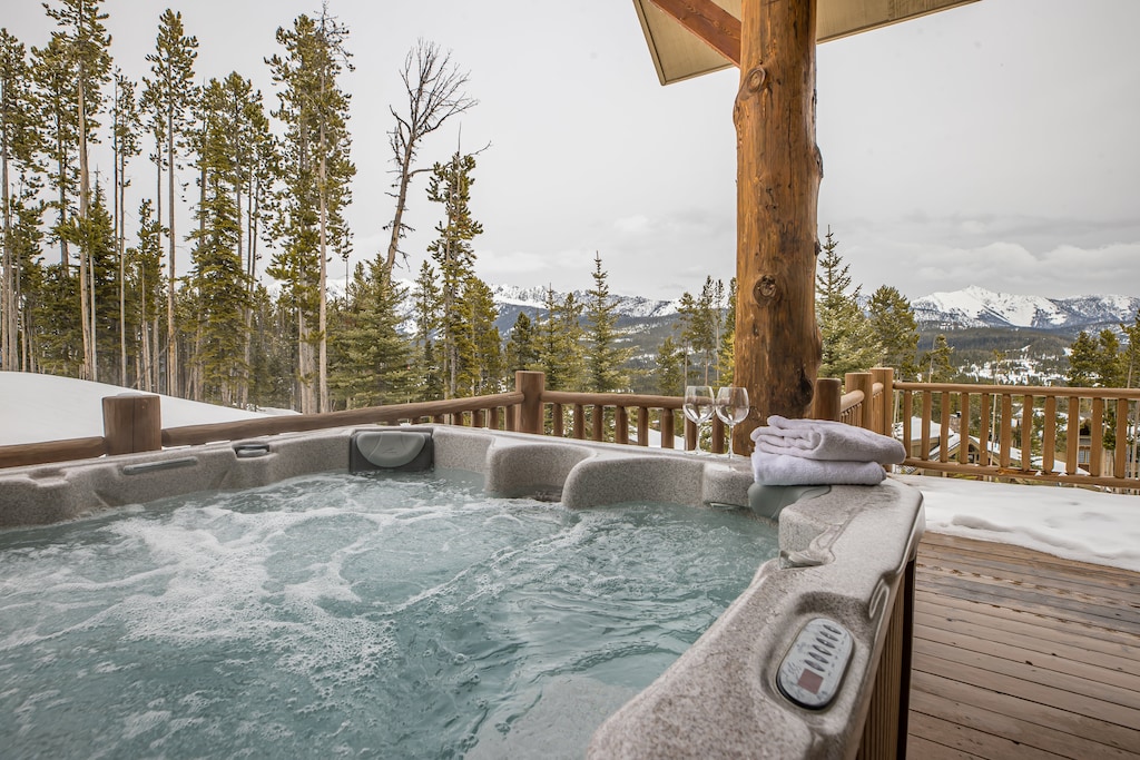 Stunning views from the private hot tub | Main Level