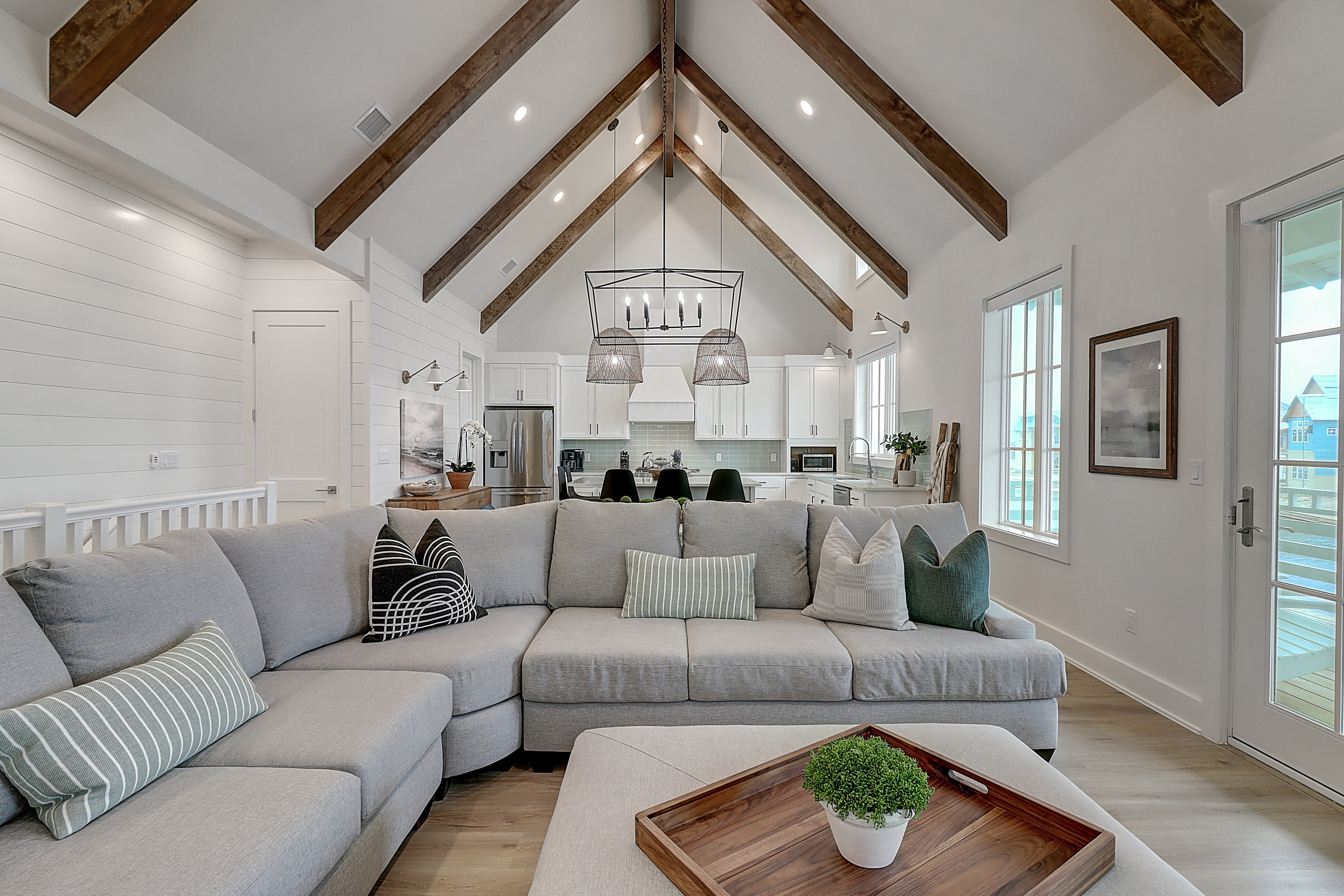 Living Room and Kitchen, 2nd Floor. 