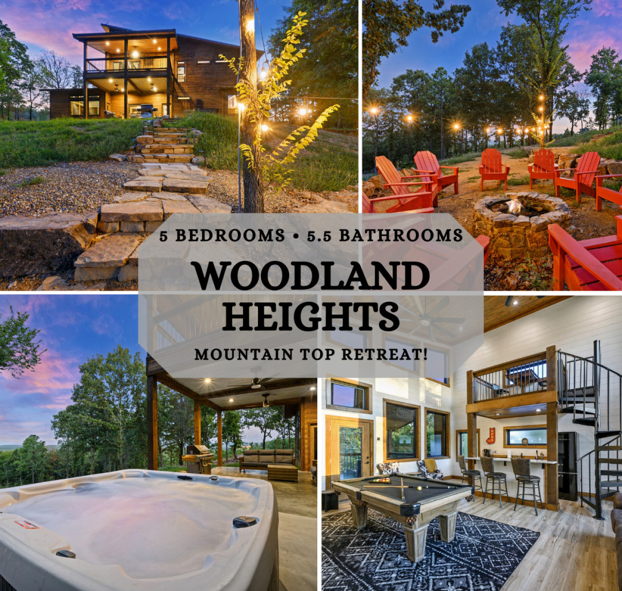 Property Image 1 - Luxury Cabin w/ Amazing Views| Fire Pit | Hot Tub 