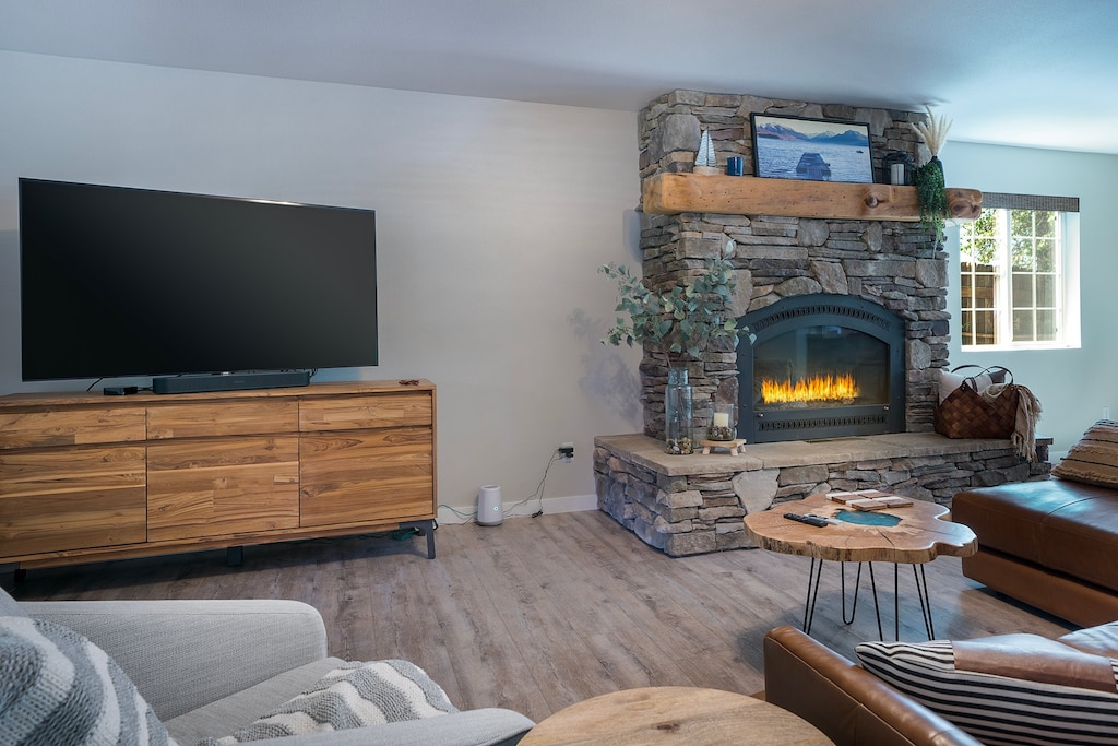 Watch a movie after a long day on the water | Main level