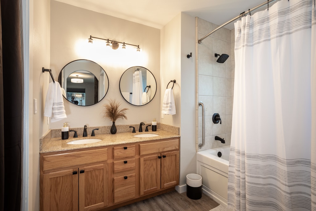 Enjoy the double vanity | Main Level