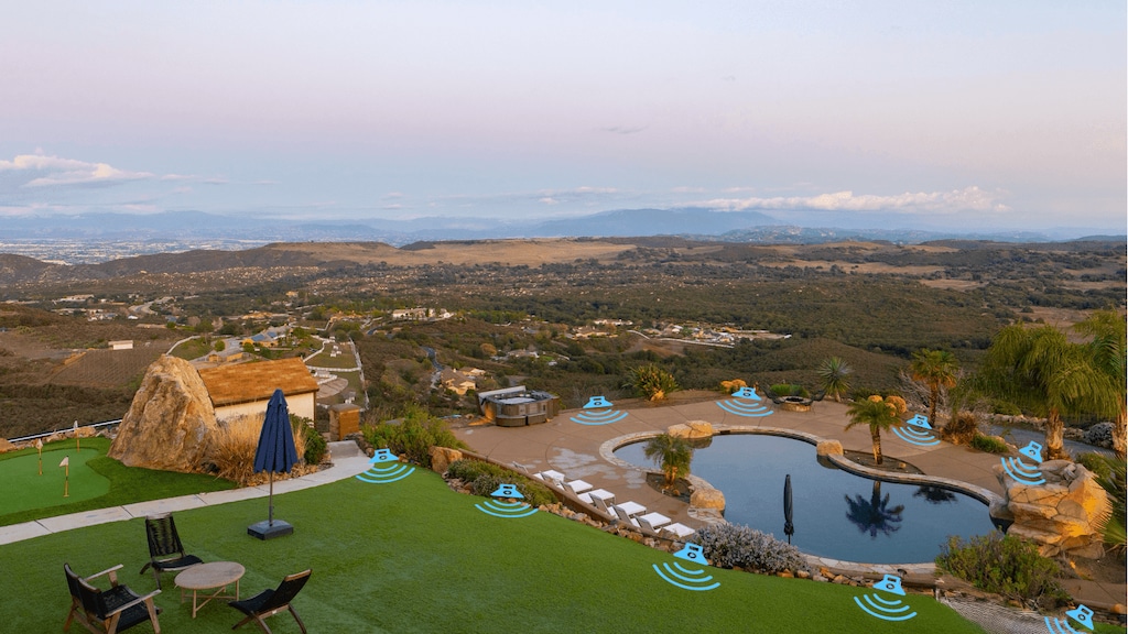 Enjoy our immersive outdoor surround sound system. 