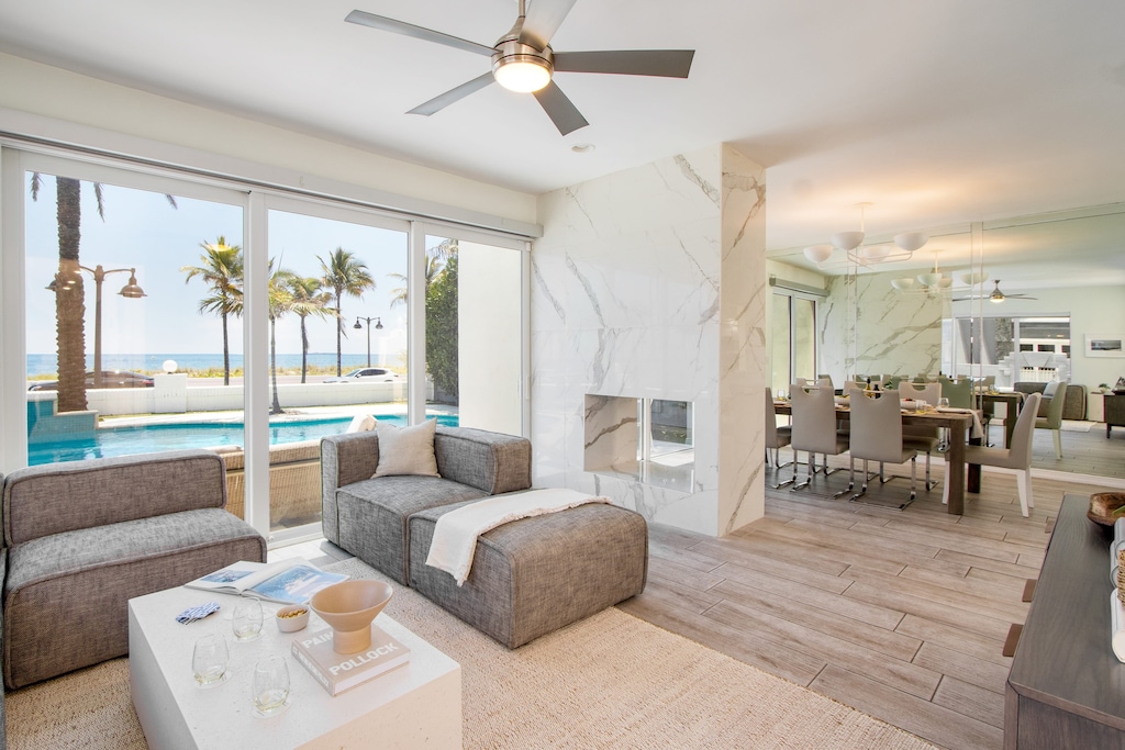 Beautiful open floor plan and bright interiors.