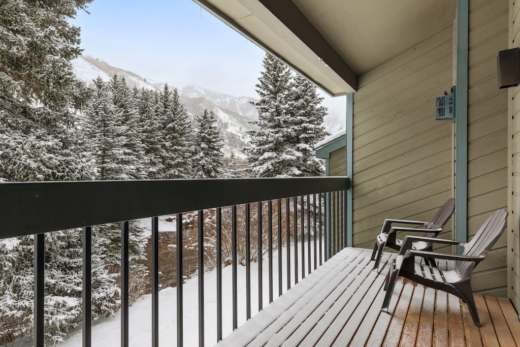 Enjoy the view from the deck.