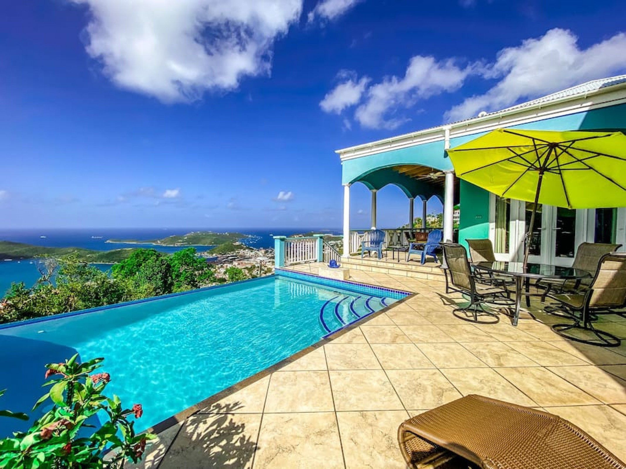 Property Image 2 - Harbor Lights  - 3 BR Villa with Fabulous 160º Views of Charlotte Amalie Harbor!
