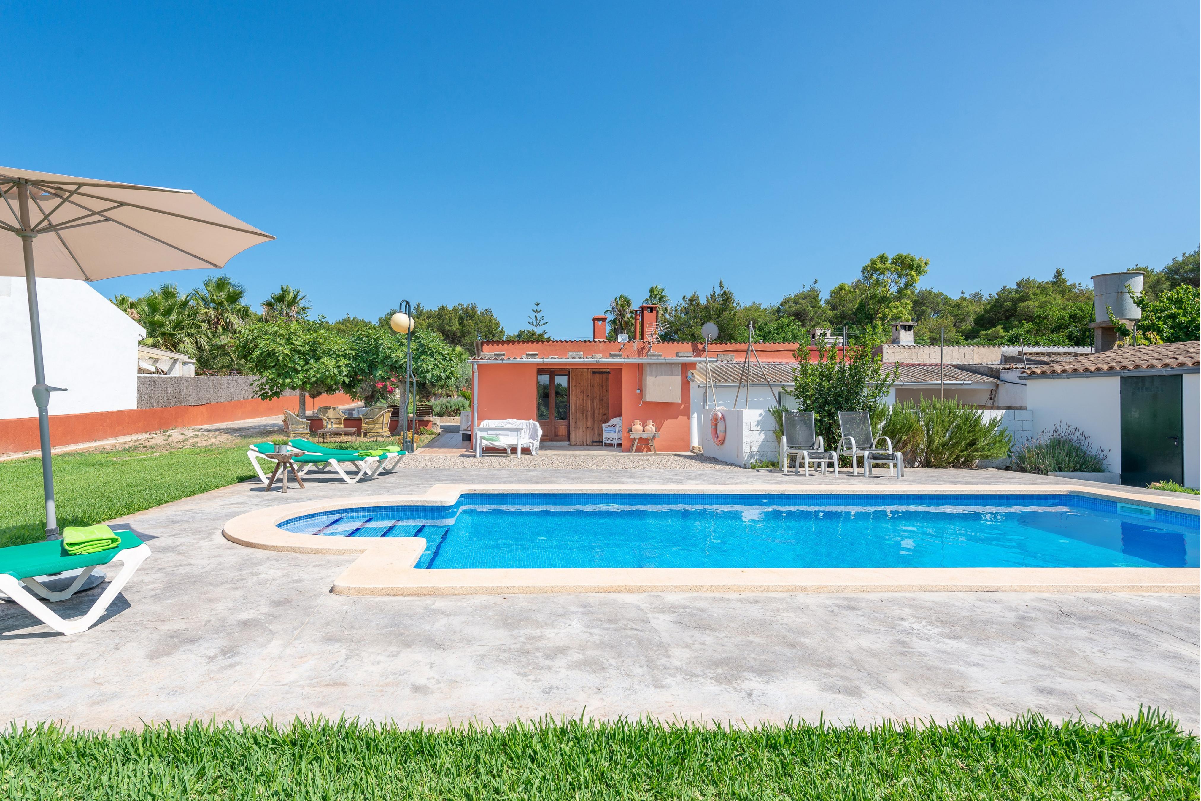 Property Image 2 - CAN CALAFAT - Villa with private pool near the beach. Free WiFi
