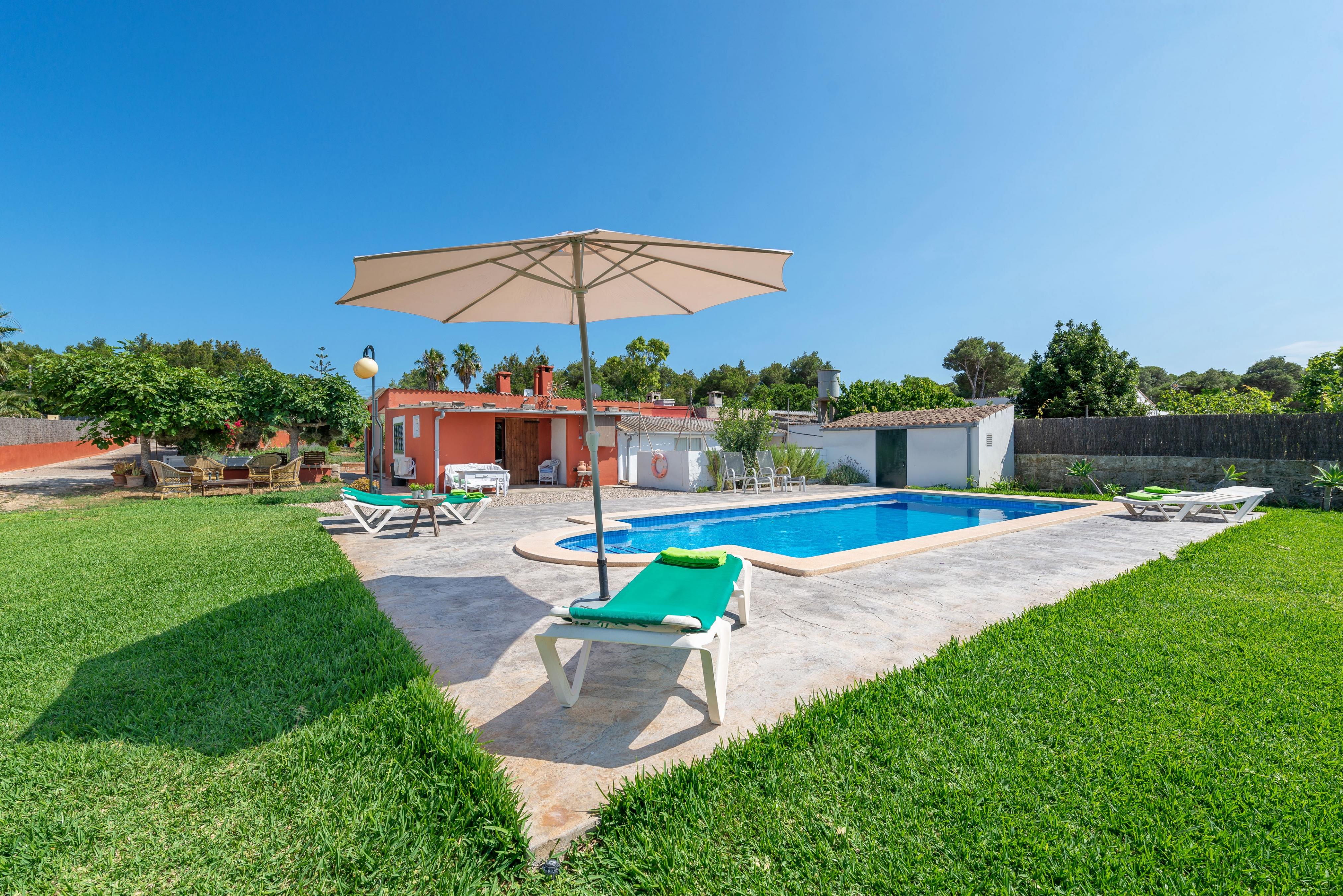 Property Image 1 - CAN CALAFAT - Villa with private pool near the beach. Free WiFi