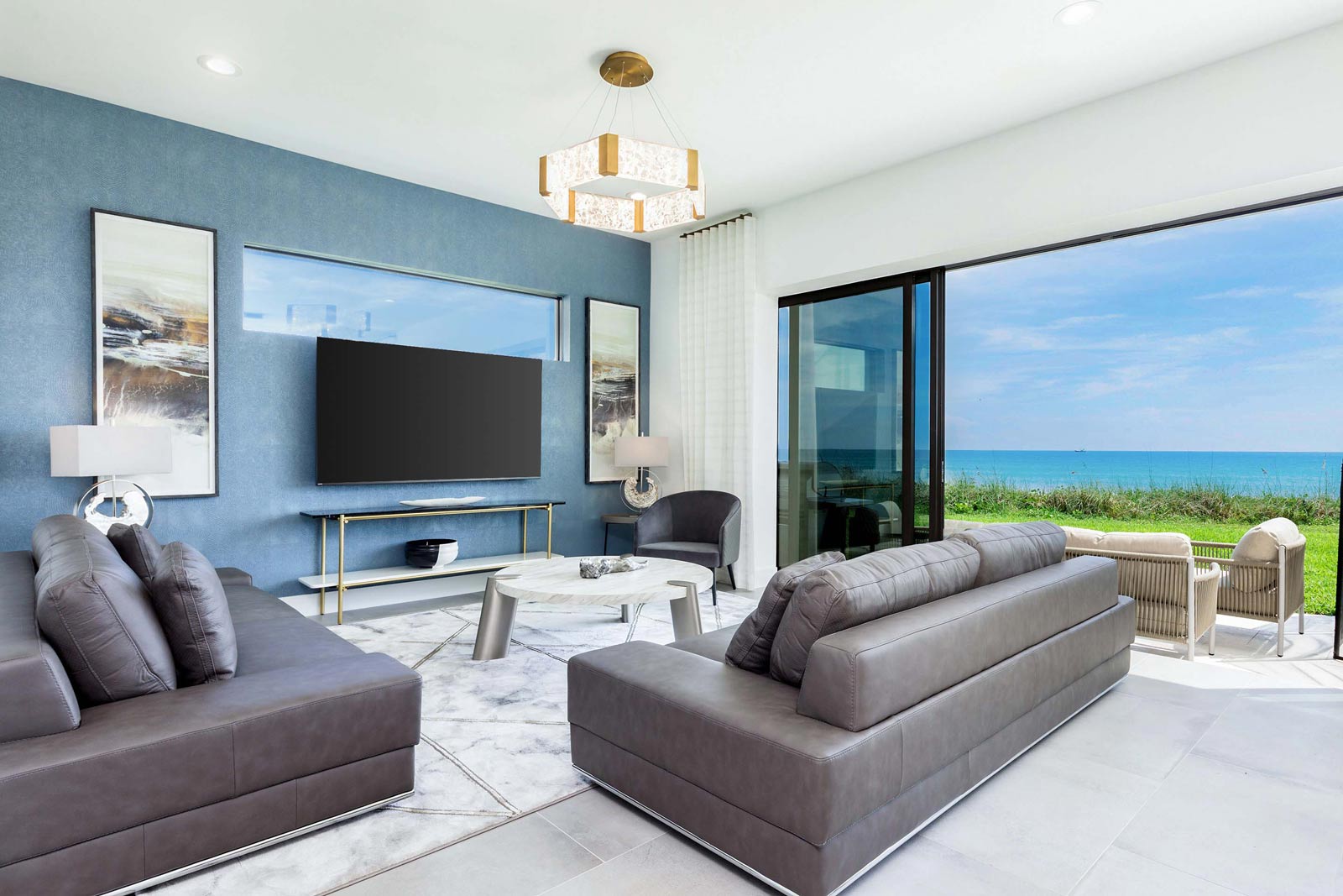 Living Room w/ Ocean View