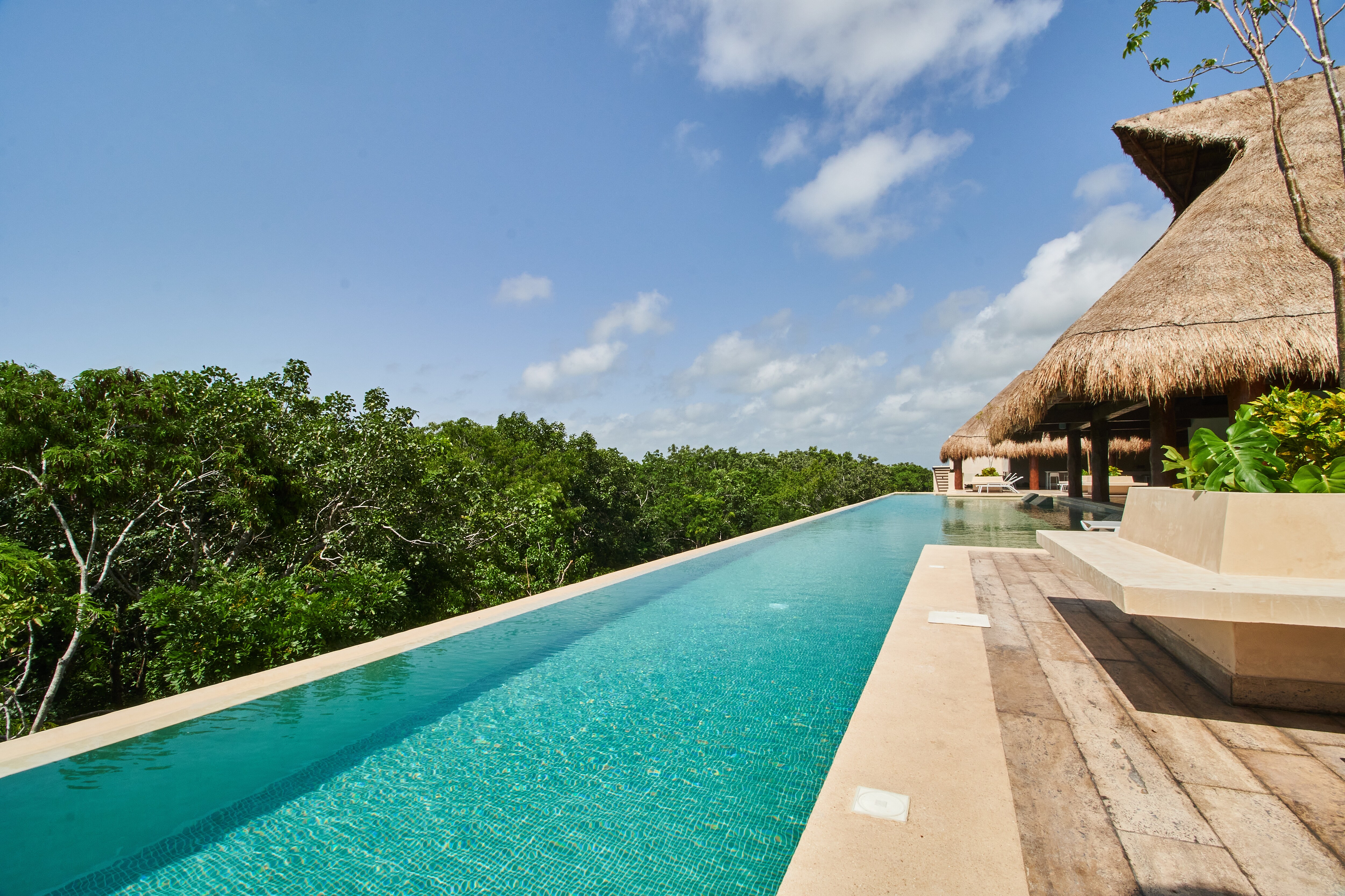 Enjoy a spectacular view from the infinity pool.