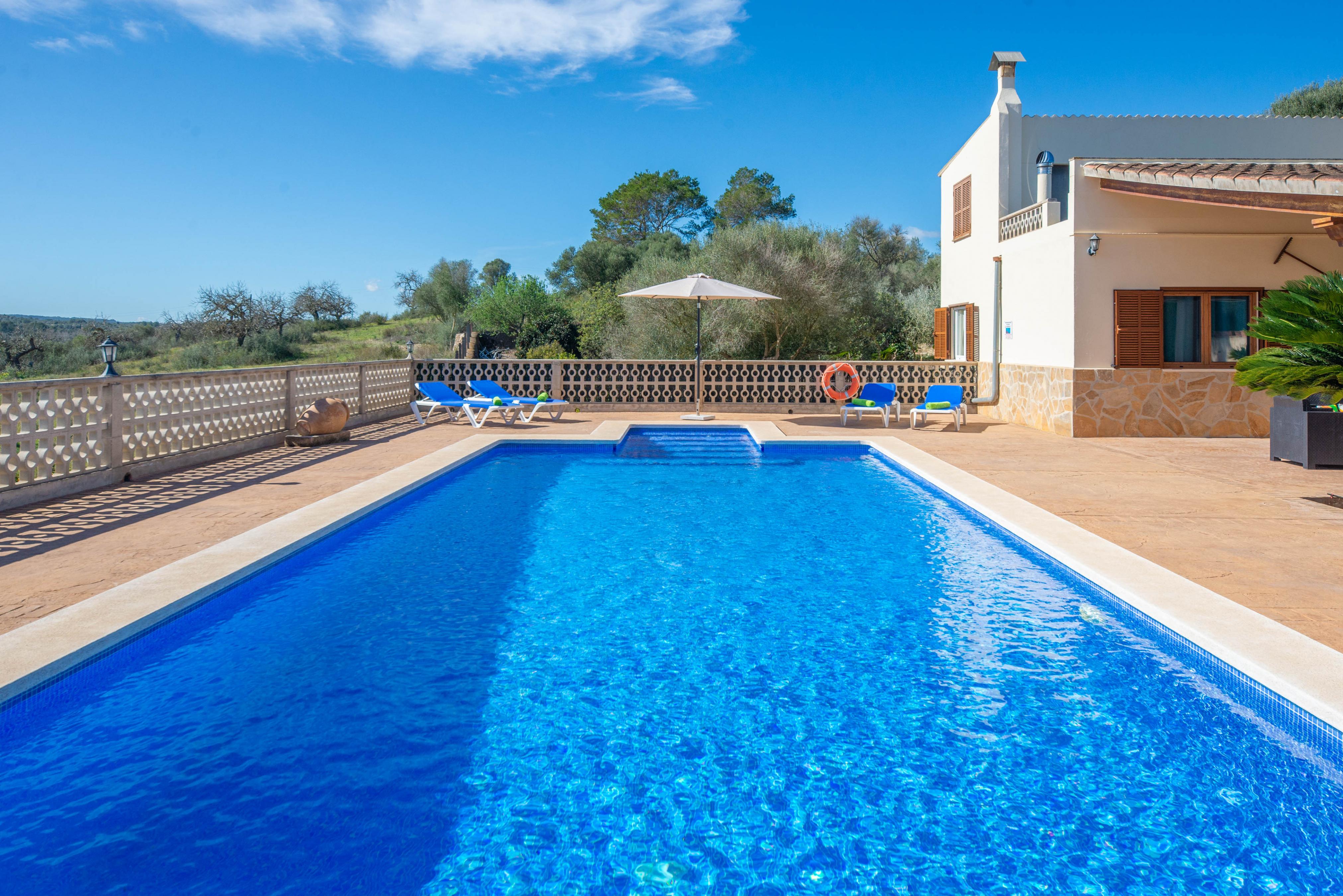 Property Image 1 - VISTA SOL - Wonderful country house with private pool and amazing views in the center of Mallorca. Free WI