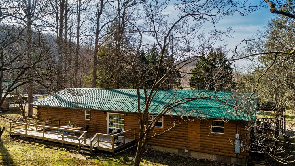 Secluded amongst the trees.