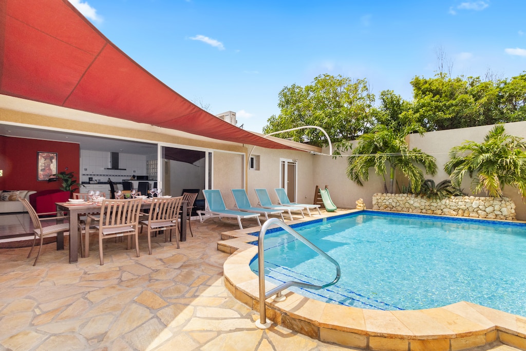 Experience spacious luxury with our large home featuring a private pool, where every corner is designed for relaxation, comfort, and endless enjoyment.