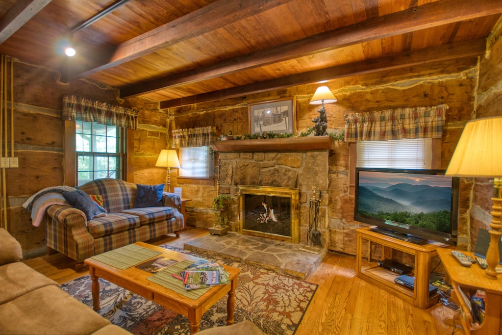 Historic log wood interior