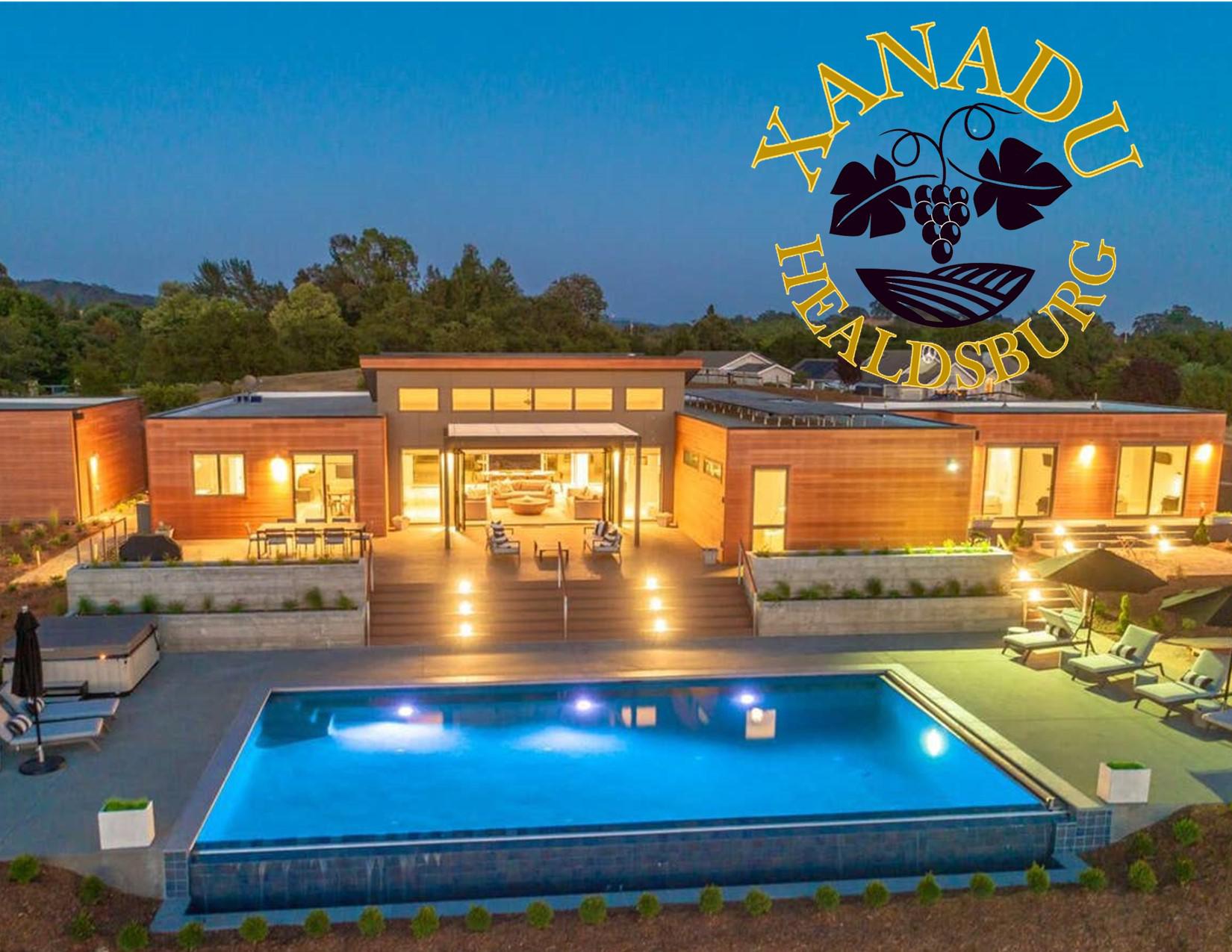 Property Image 1 - Xanadu Healdsburg- Luxury Blu Home In the Heart of Sonoma County Wine Country