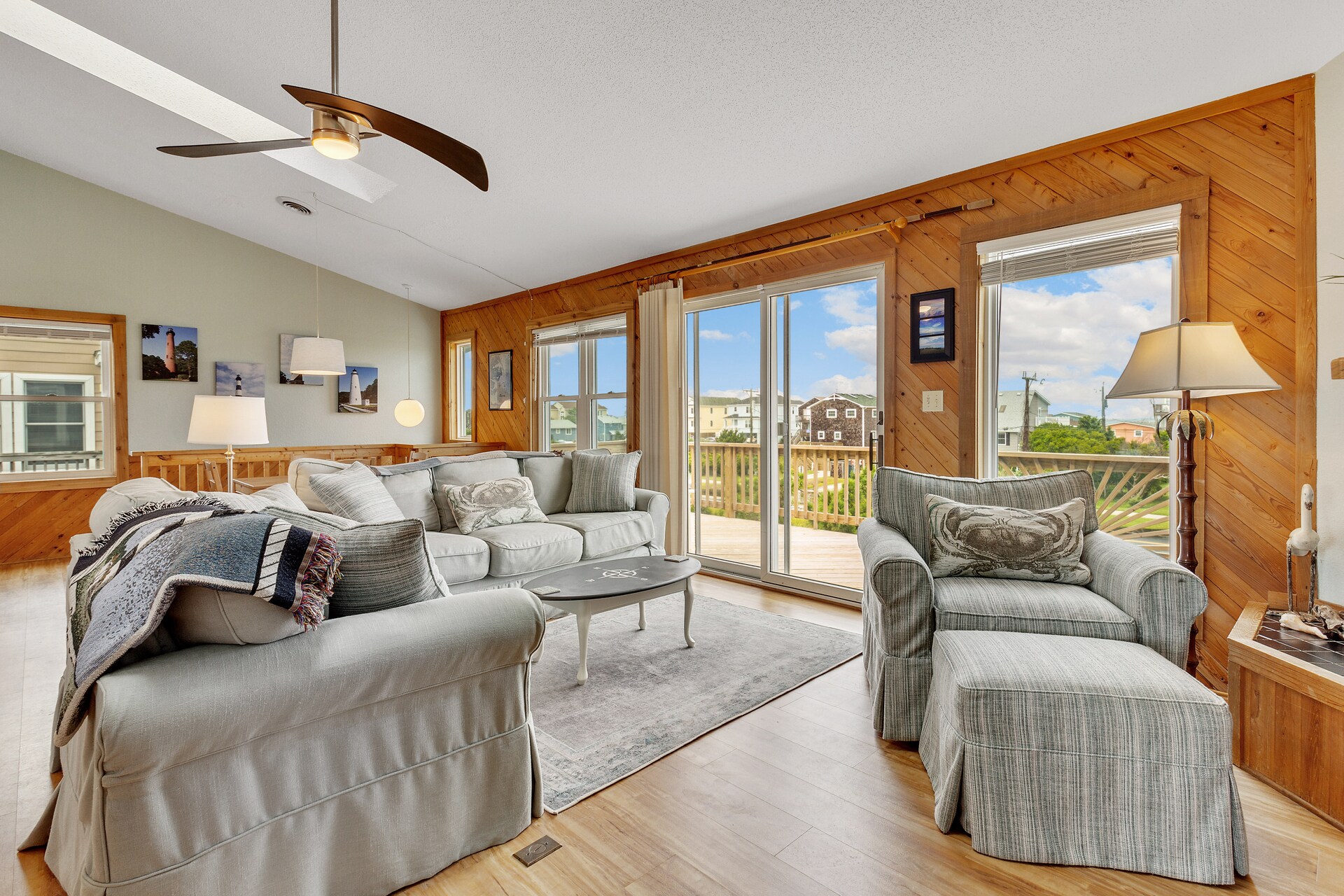 Top floor interior with ocean views!