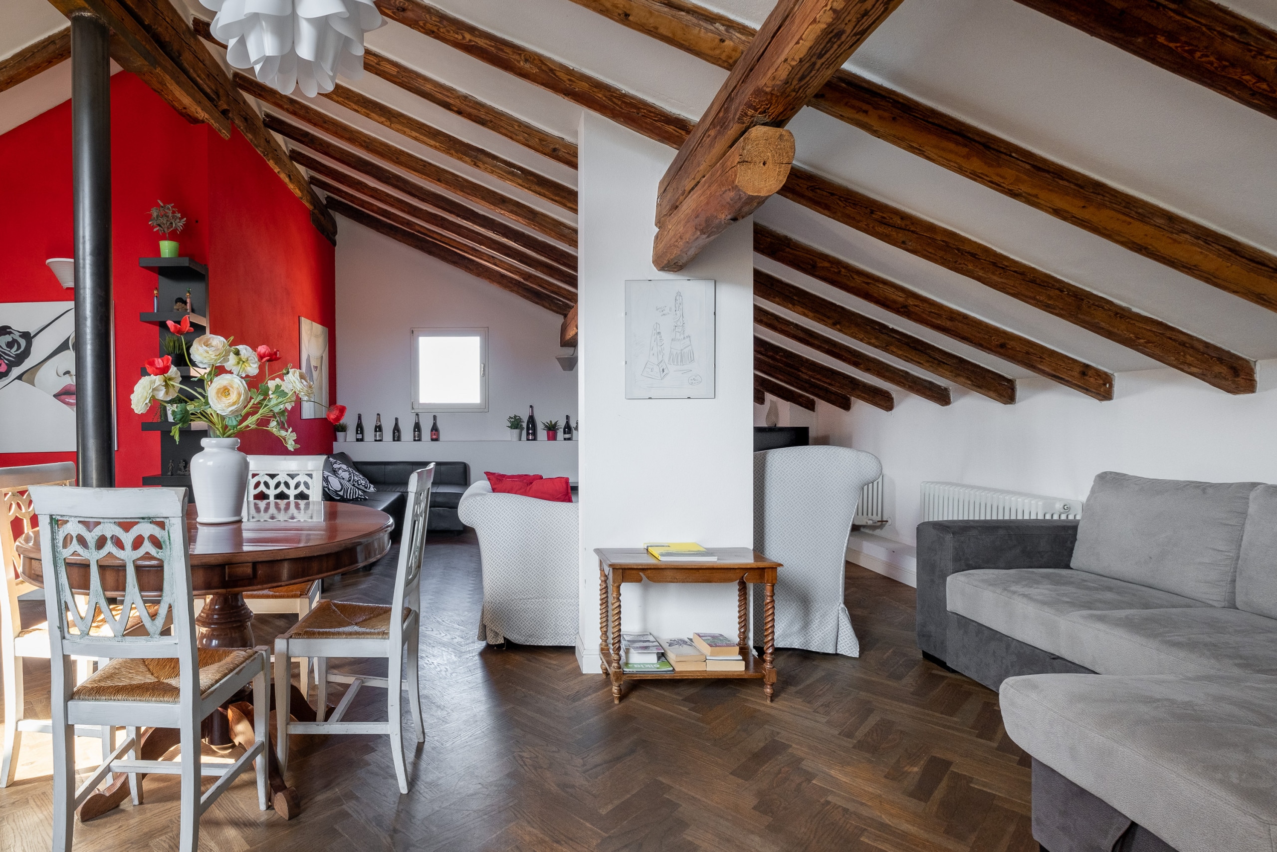 Property Image 2 - Attic with Terrace and View of Bologna Roofs