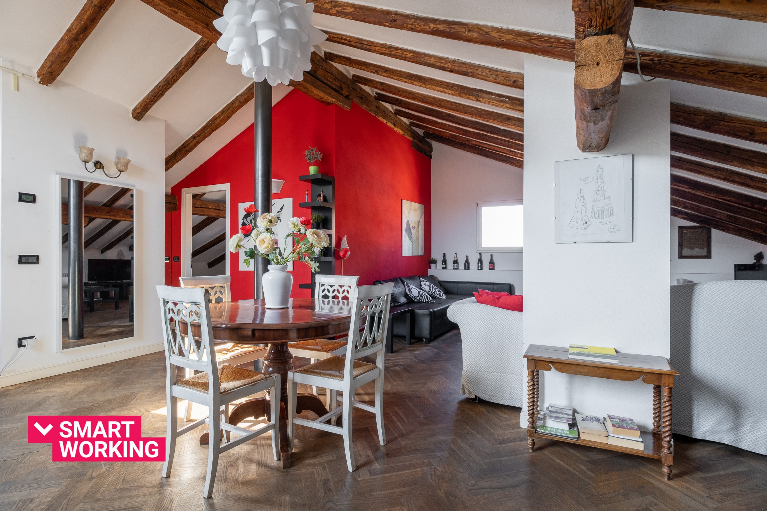 Property Image 1 - Attic with Terrace and View of Bologna Roofs