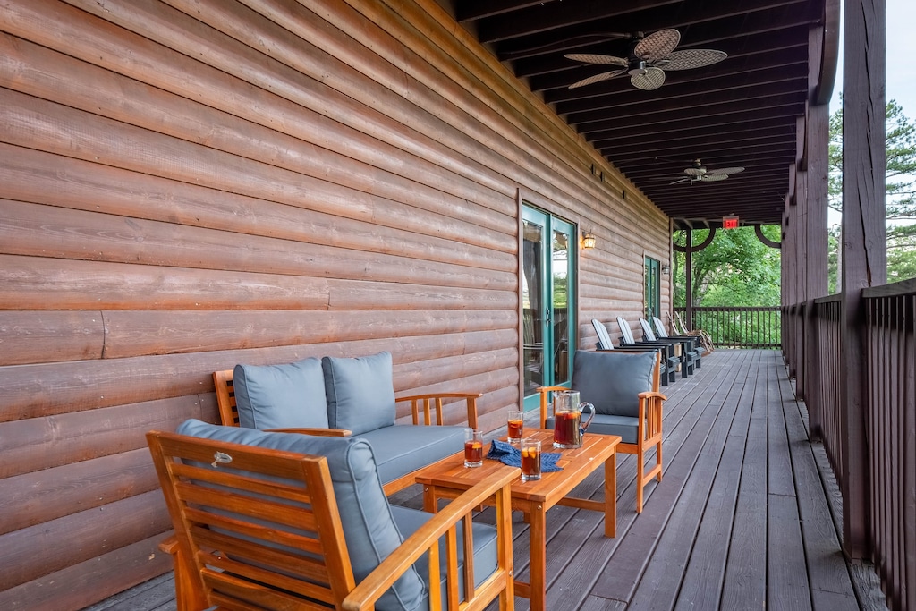 Multiple spacious balconies.