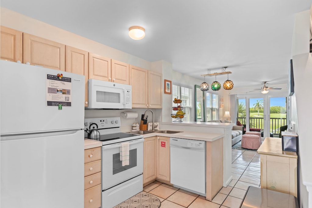 Well-equipped kitchen.