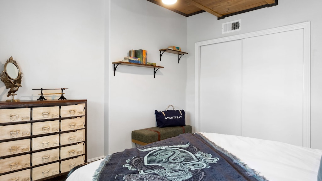 Plenty of closet space.