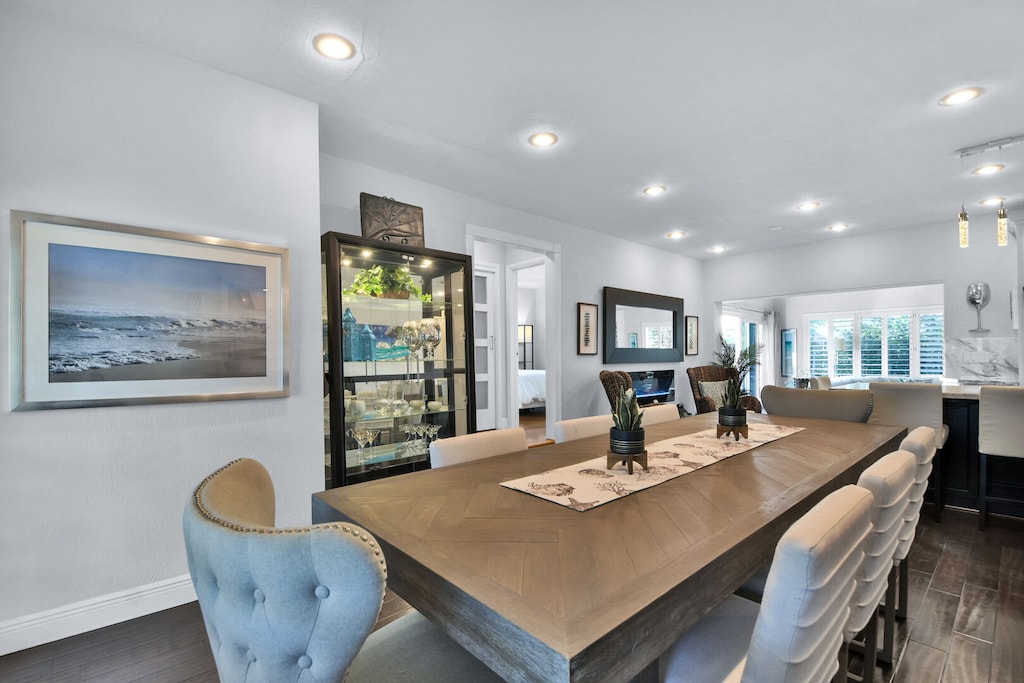 Open plan living area