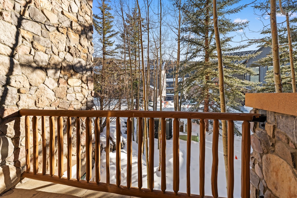 View from the balcony. 