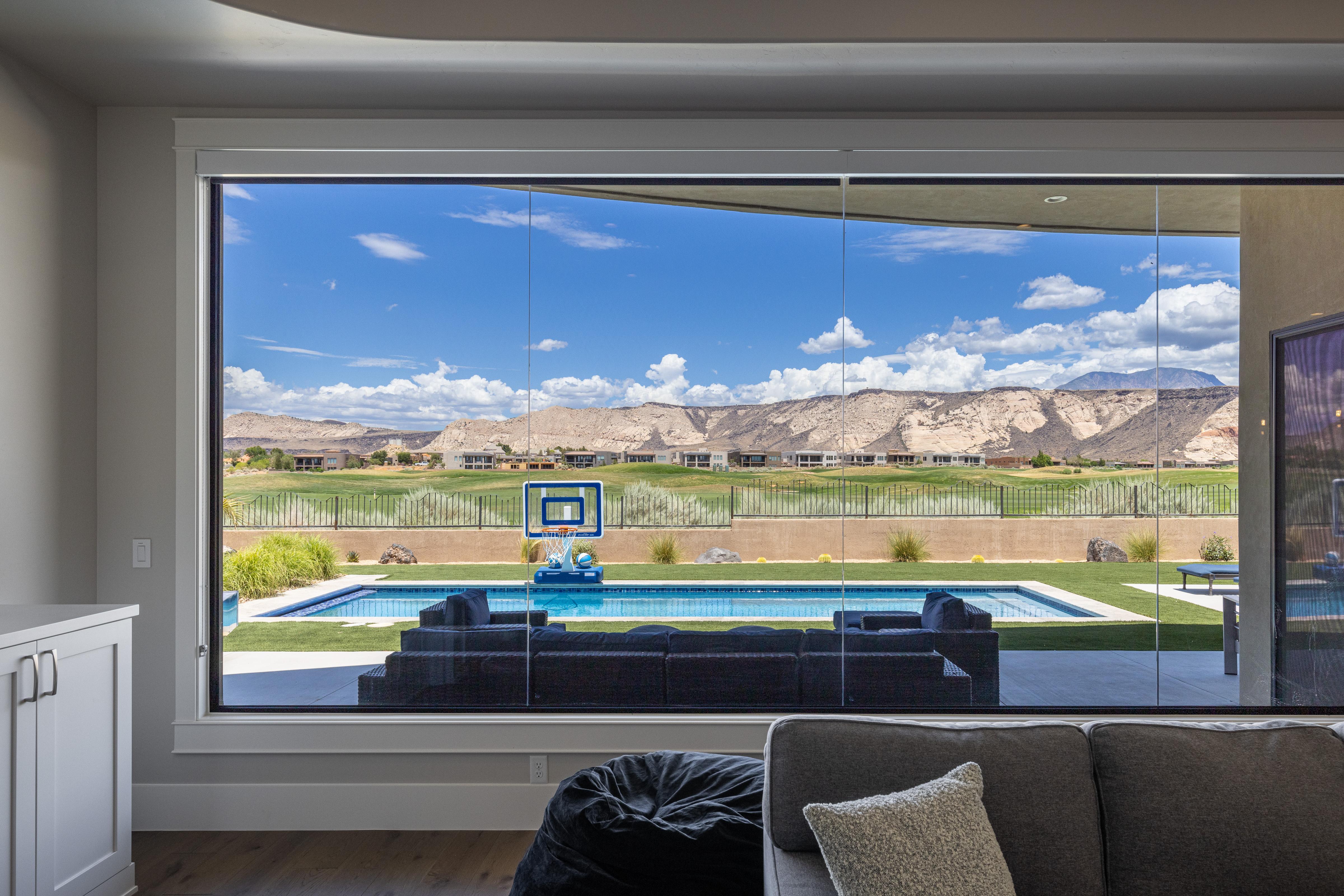 The view from the living room is picture perfect!