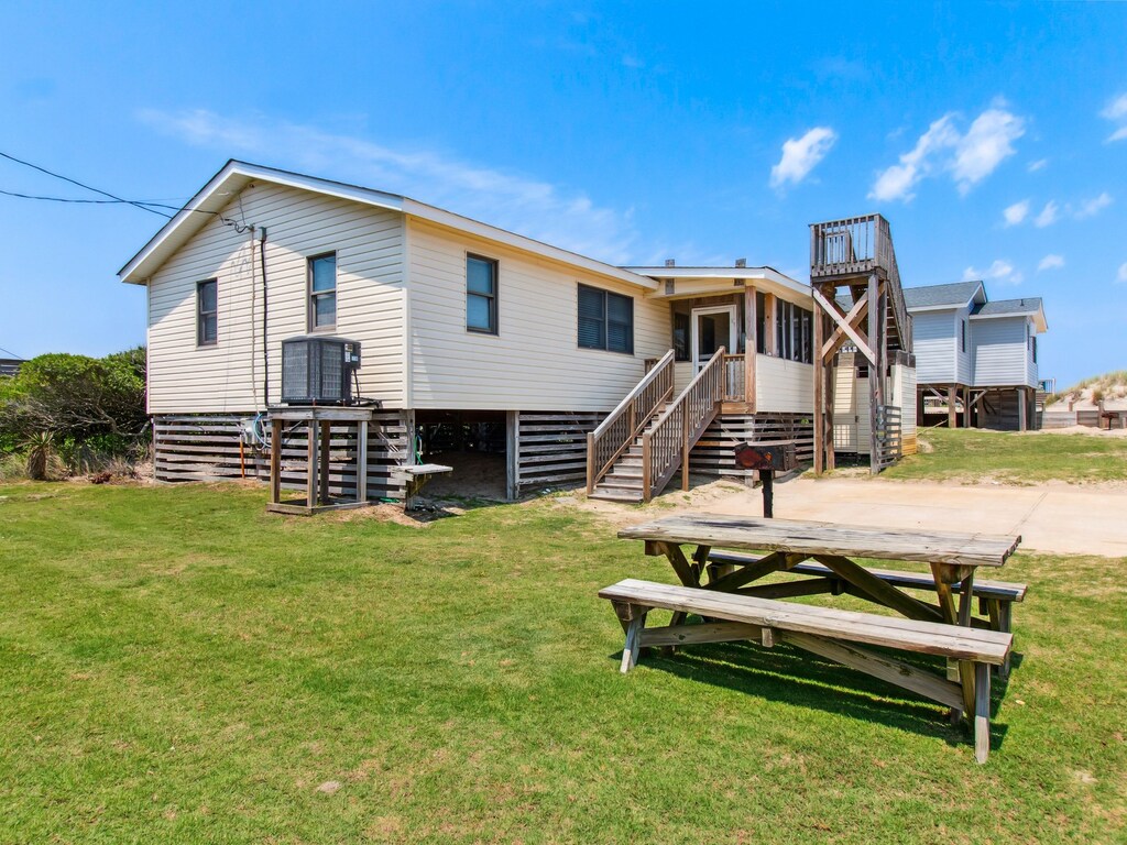 Grill out for a picnic out front.