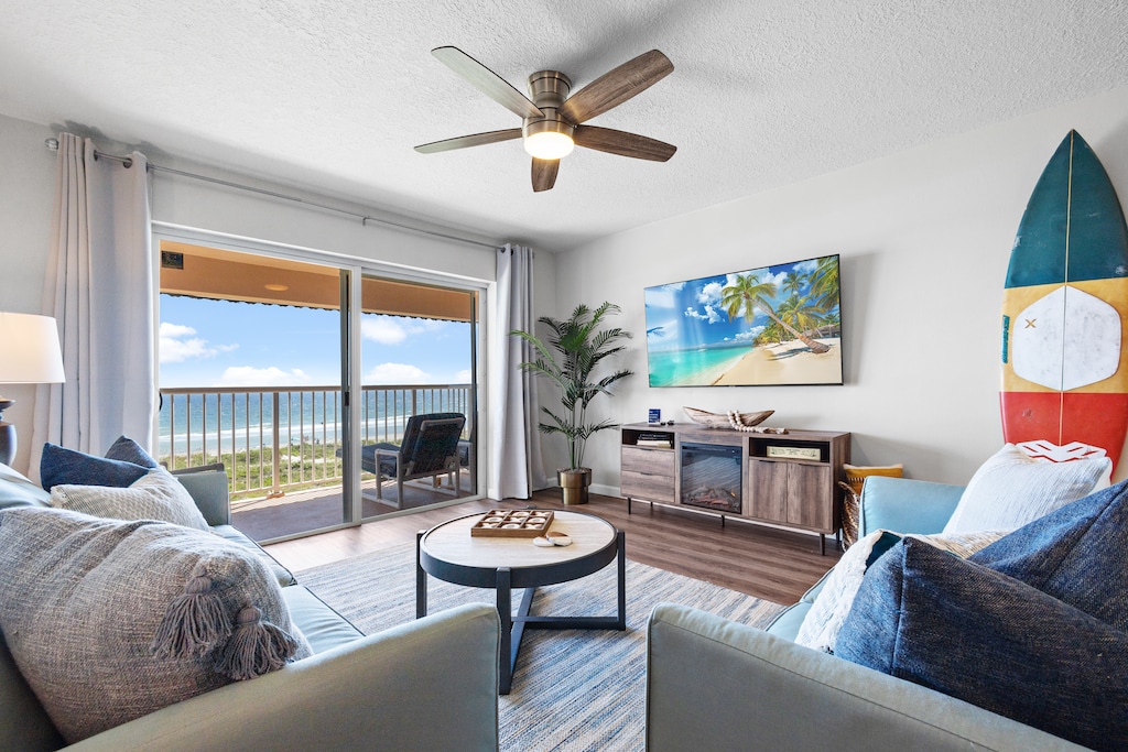 Step into our cozy and sunlit living room