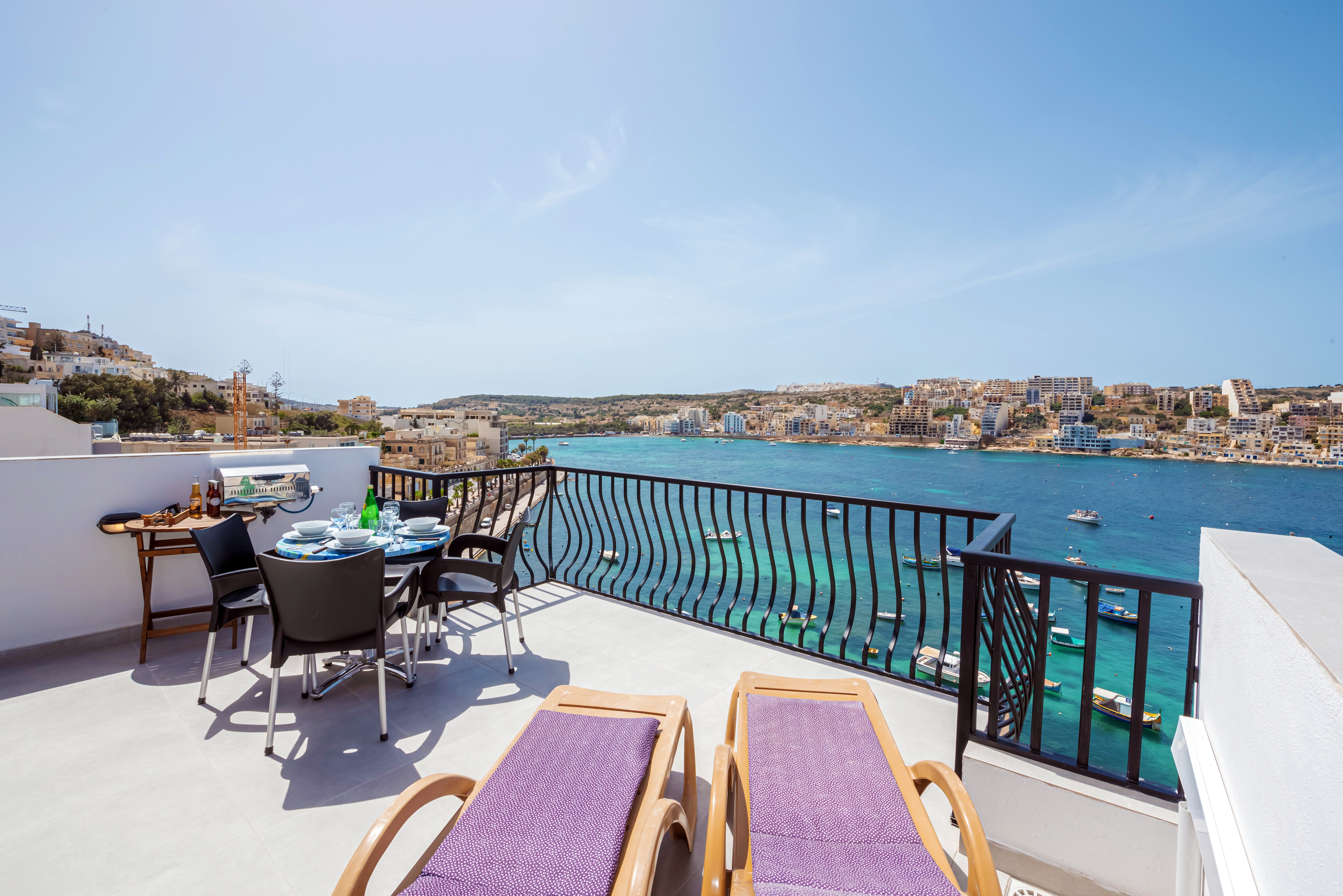 Property Image 1 - GetawaysMalta - Harbour Lights Seafront Penthouse with Terrace St Paul’s Bay