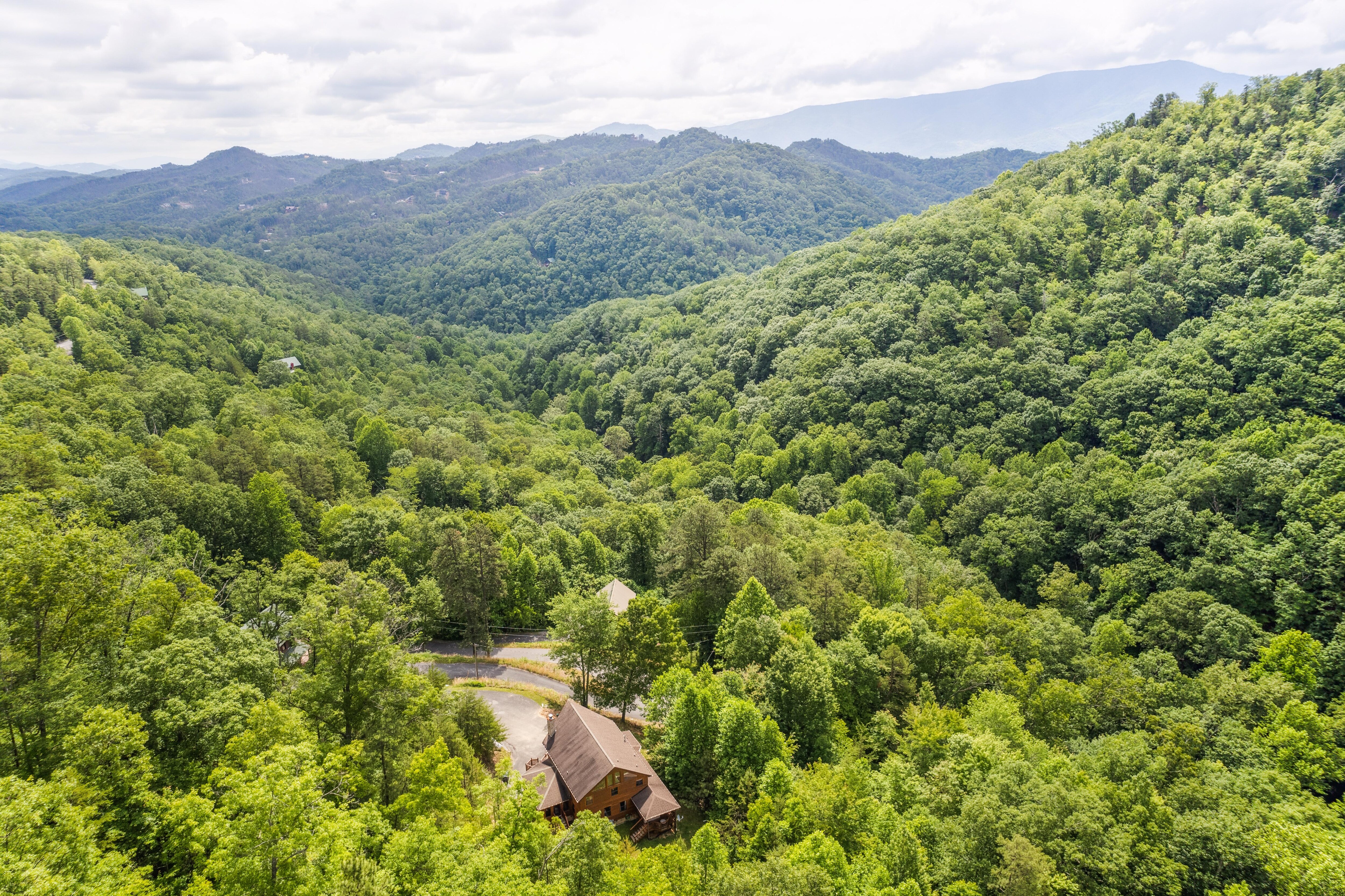 Drone View of Mountain Music's Private Location