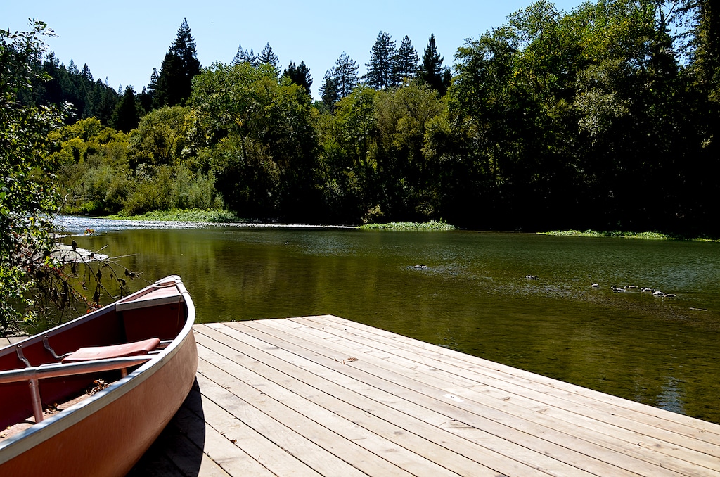 A serene view from the dock - secured year round, but available only when conditions are safe.