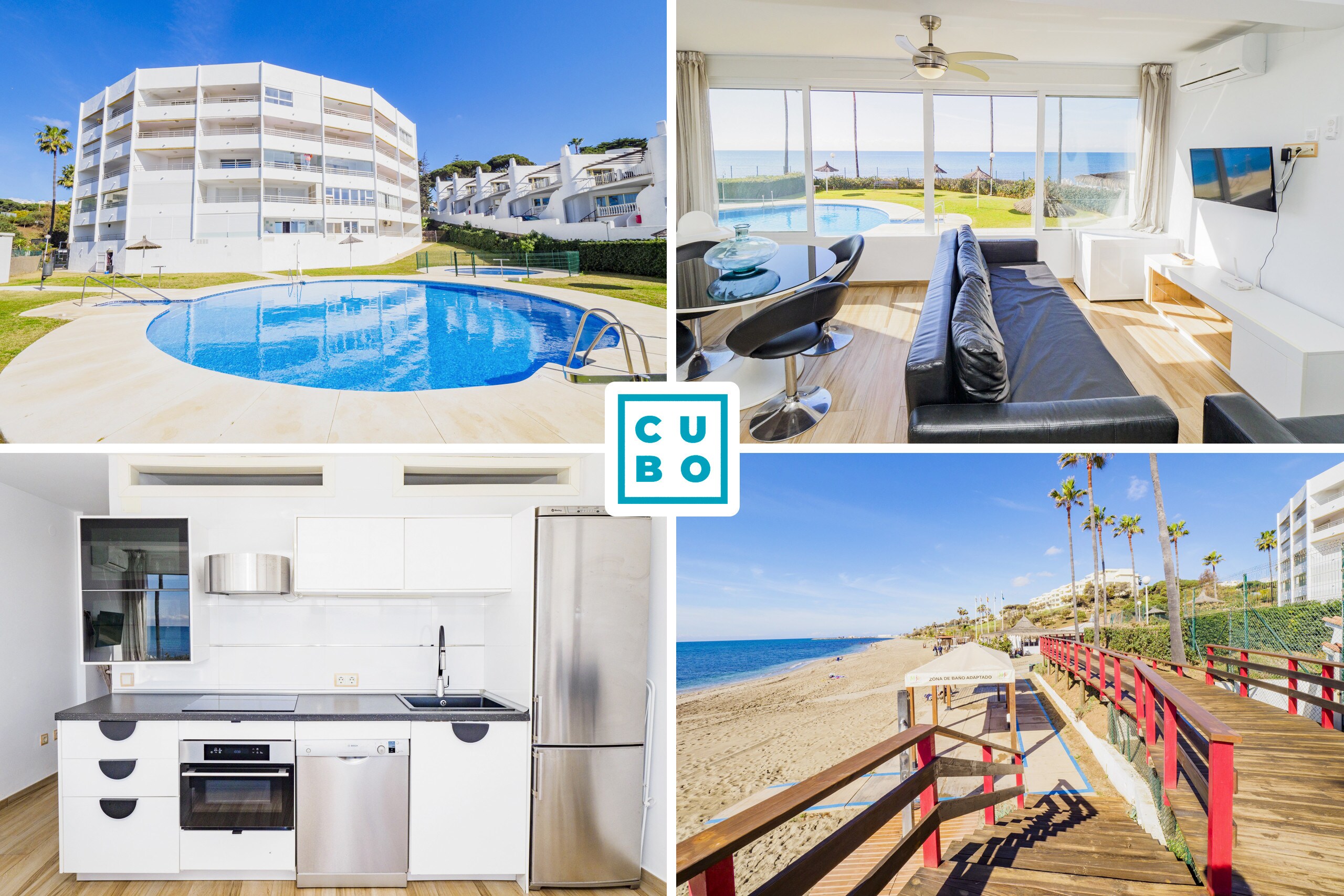 Flat for 4 people in Mijas on the beach.