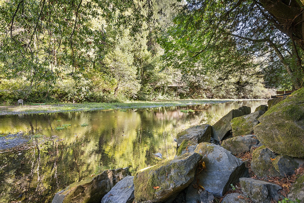 Beautiful, seasonal, Austin Creek runs much of the year.
